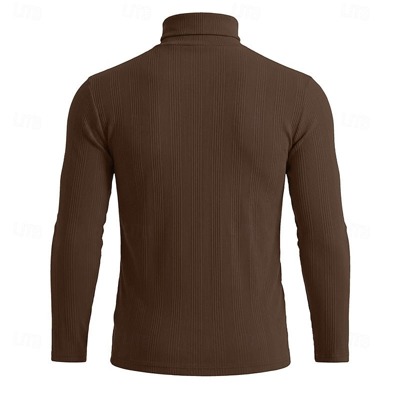 Helvano | Strukturierter Rollkragenpullover für Herren