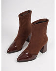 Helvano | Damen-Stiefeletten mit Zehenkappe und Blockabsatz