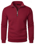 Helvano | Herren Pullover mit Stehkragen und Viertelreissverschluss