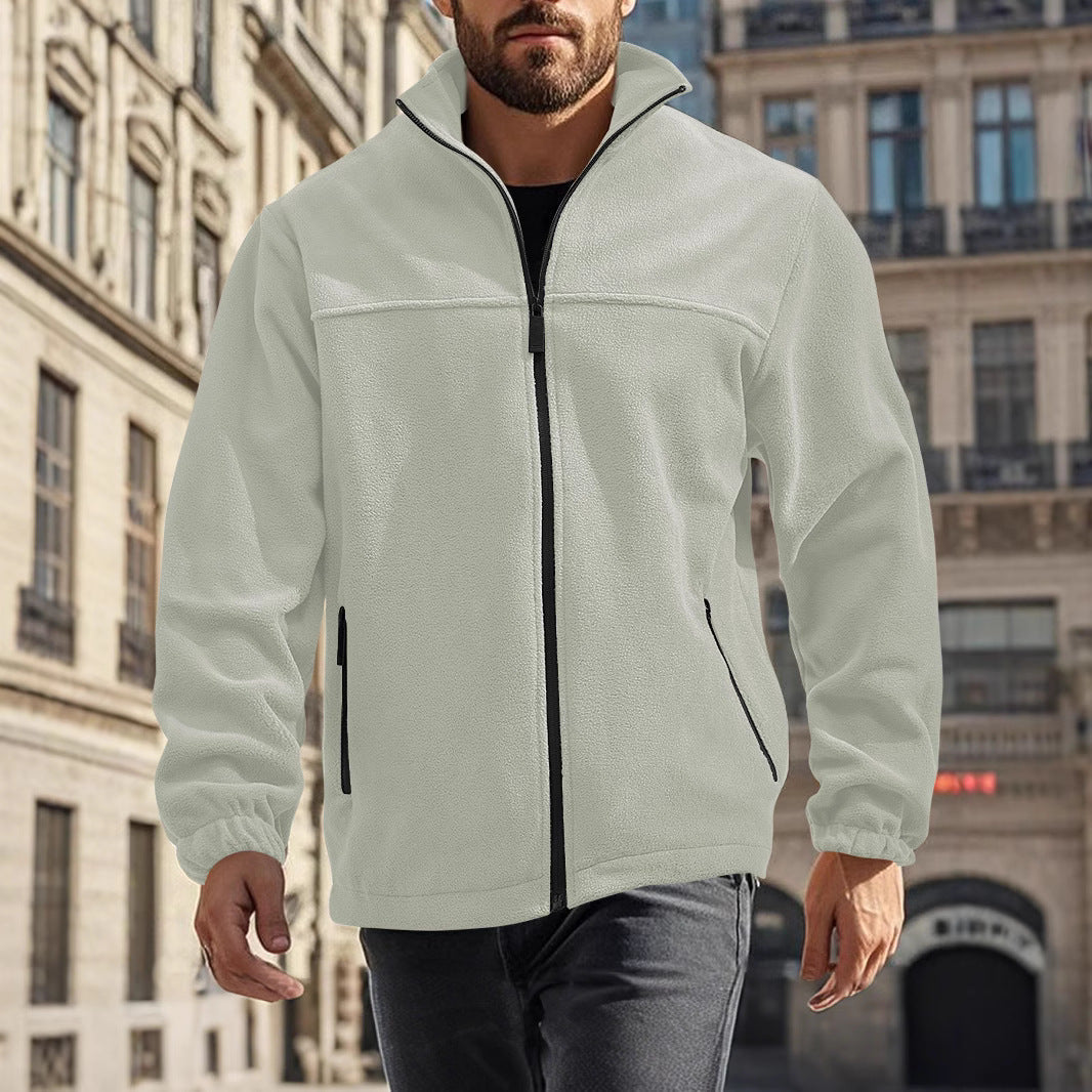 Helvano | Fleecejacke für Herren mit Stehkragen