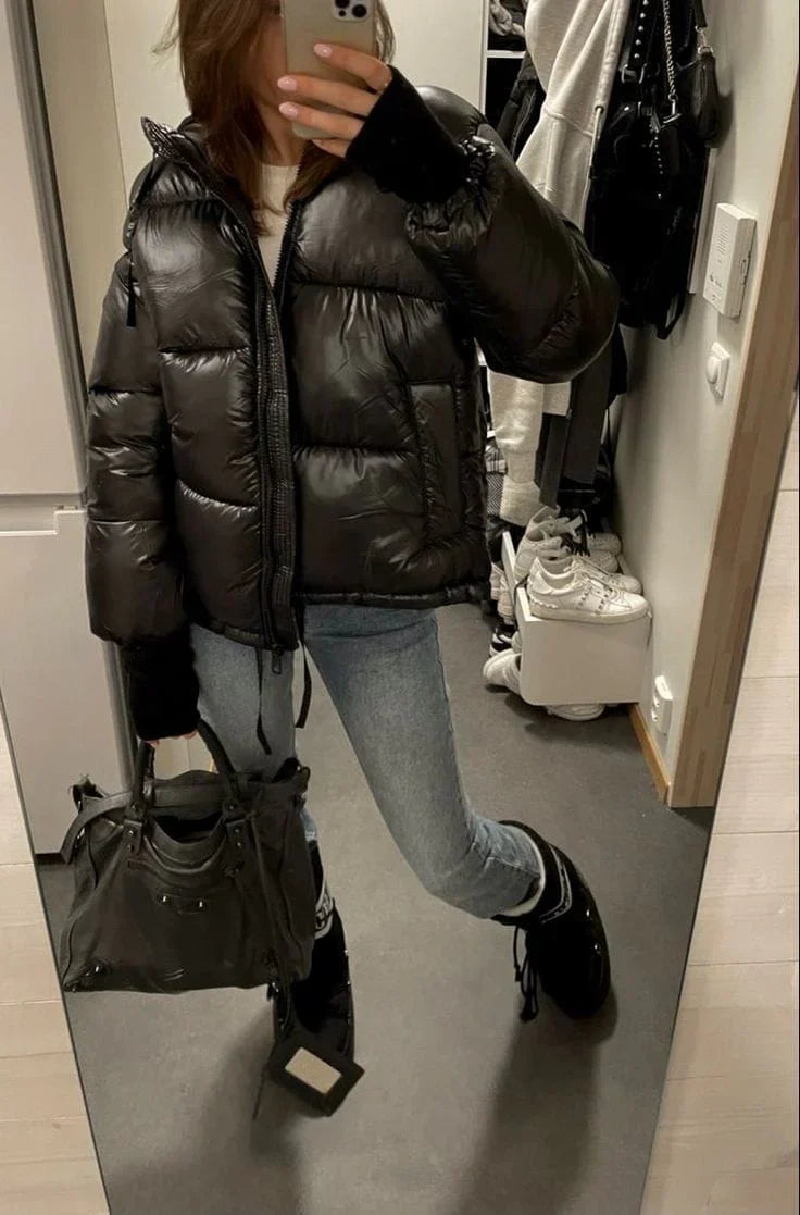 Helvano | Damen Pufferjacke mit Kapuze