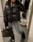Helvano | Damen Pufferjacke mit Kapuze
