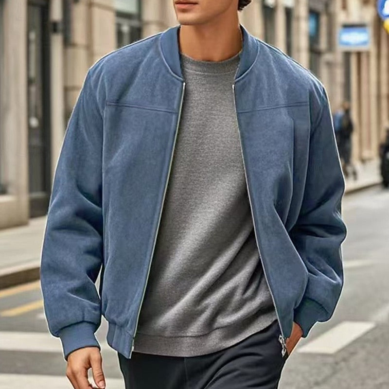 Helvano | Herren-Stehkragenjacke mit Reissverschluss