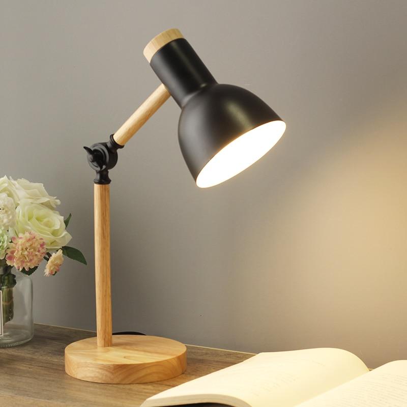Helvano | Skandinavische Holz-Tischlampe mit LED