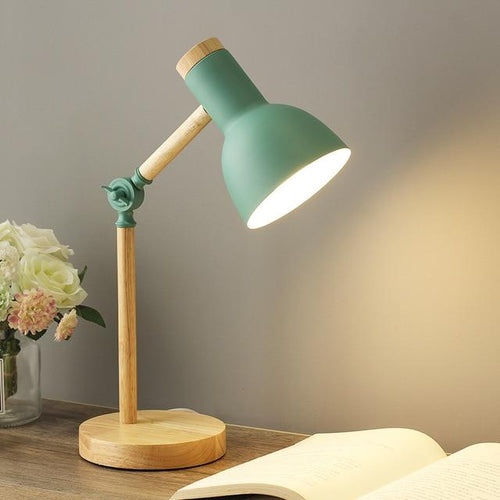 Helvano | Skandinavische Holz-Tischlampe mit LED