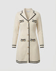 Helvano | Bouclé-Strickkleid im Blazer-Look für Damen
