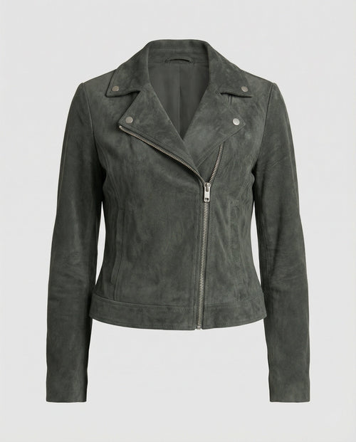 Helvano | Kurze taillierte Bikerjacke für Damen