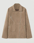 Helvano | Wildlederjacke für Damen in Cognac