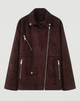 Helvano | Wildlederjacke für Damen in Cognac