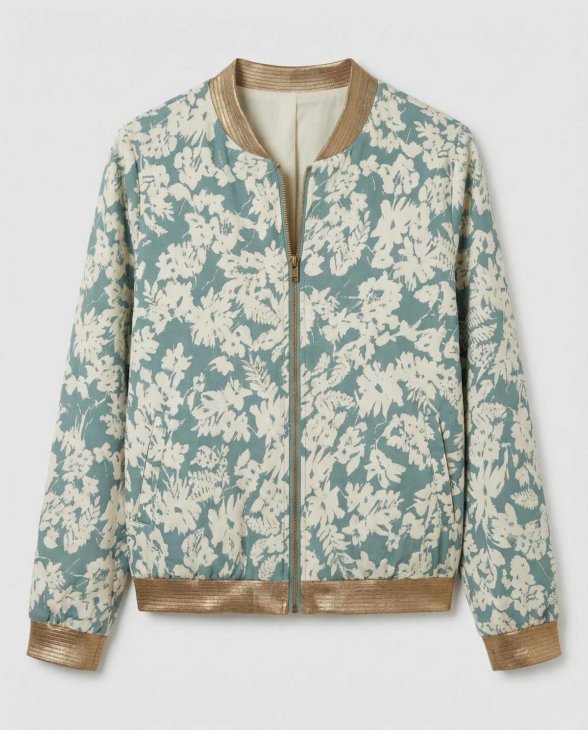 Helvano | Bomberjacke mit Blumenmuster für Damen