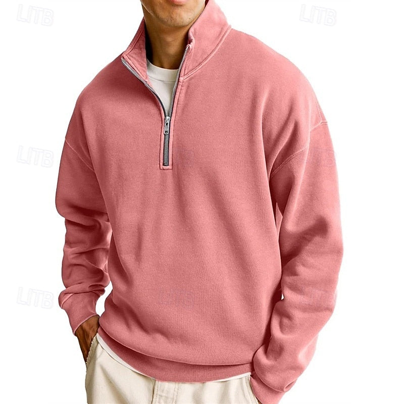 Helvano | Troyer Sweatshirt mit Reissverschluss für Herren