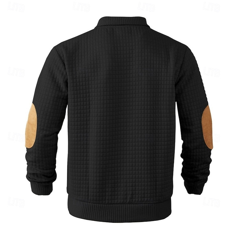 Helvano | Strickpullover mit Stehkragen für Herren