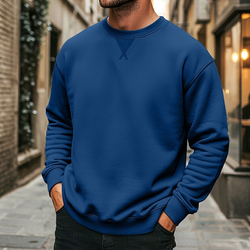 Helvano | Klassisches Rundhals-Sweatshirt für Herren