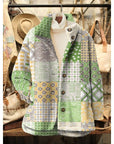 Helvano | Vintage-Jacke mit Blumenmuster für Damen