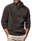 Helvano | Troyer-Sweatshirt mit Stehkragen für Herren