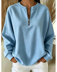 Helvano | Troyer-Sweatshirt mit Stehkragen für Damen