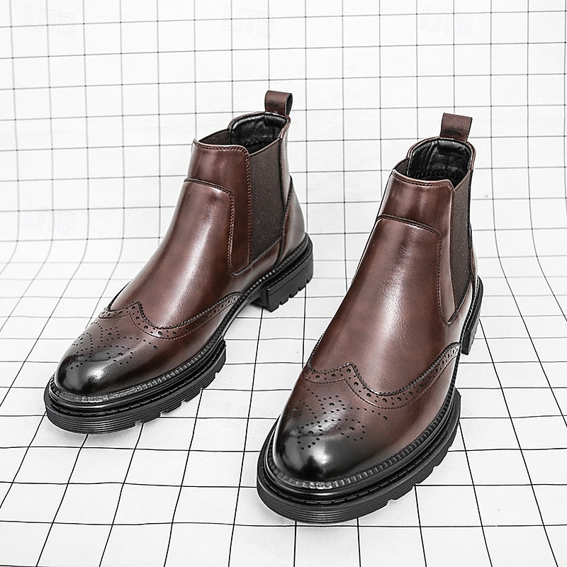 Helvano | Chelsea Boots mit Flügelkappe für Herren