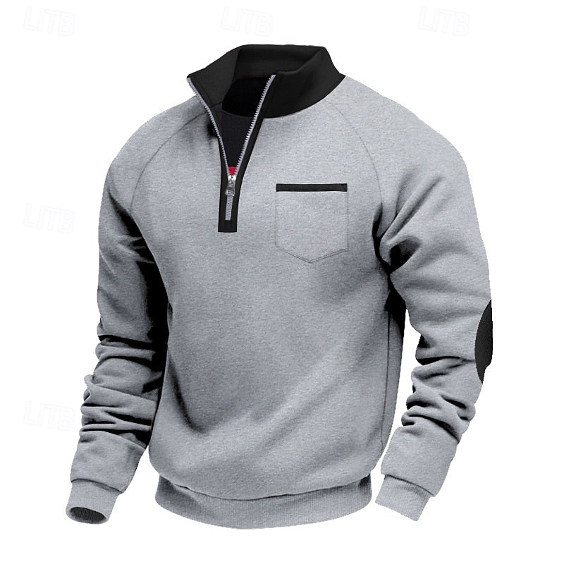Helvano | Strick-Troyer mit Colour-Block für Herren