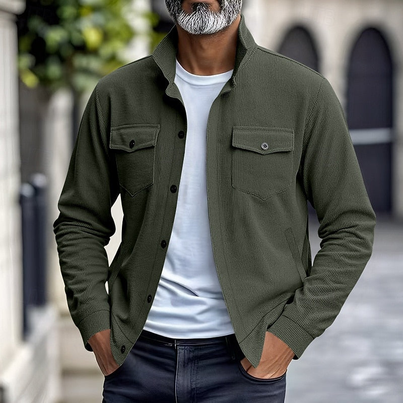 Helvano | Gerippte Utility-Jacke für Herren