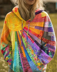 Helvano | Boho Patchwork-Hoodie für Damen