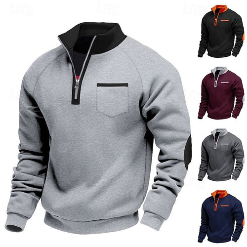 Helvano | Strick-Troyer mit Colour-Block für Herren