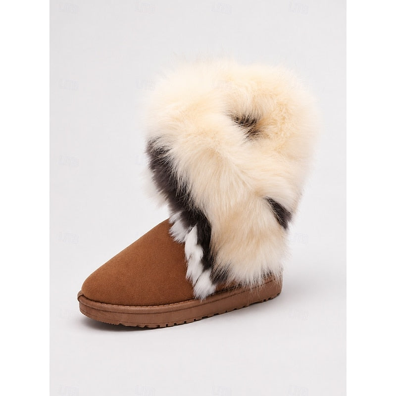 Helvano | Damen-Winterstiefel mit Plüschbesatz