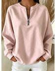 Helvano | Troyer-Sweatshirt mit Stehkragen für Damen