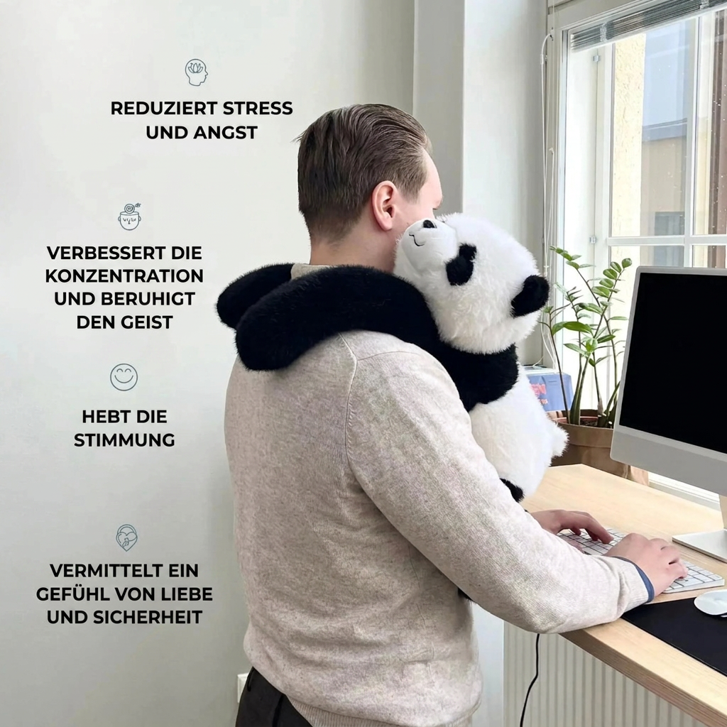 Reduziert Stress und Angst – Plüschtier am Arbeitsplatz