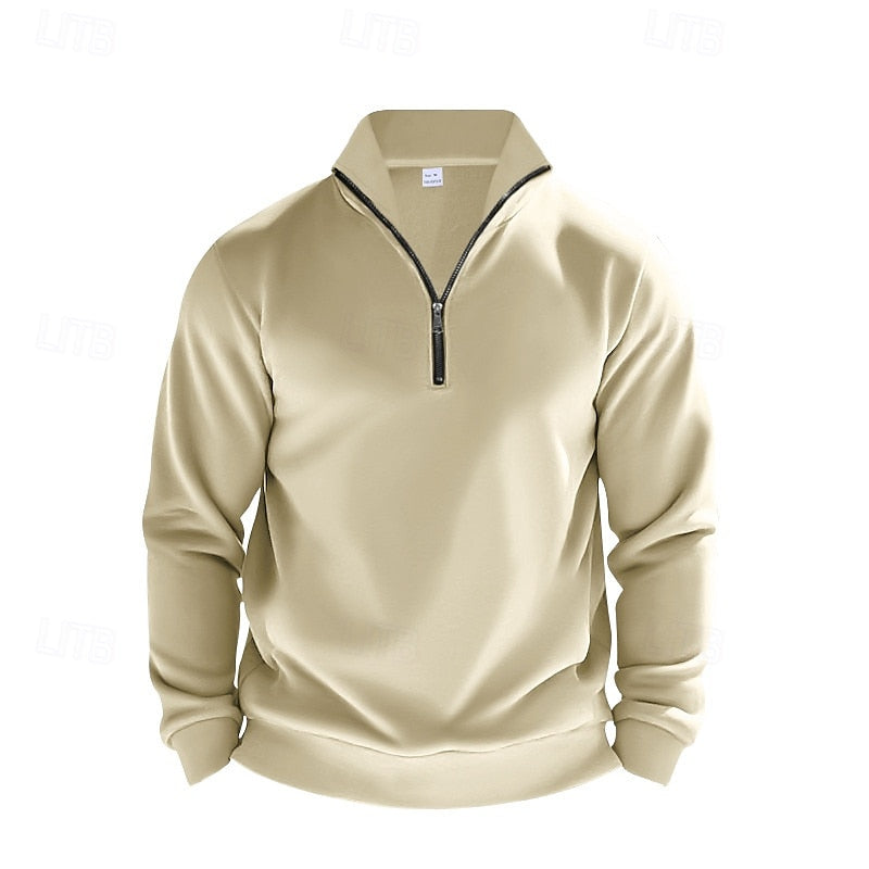 Helvano | Troyer-Sweatshirt mit Viertel-Zip für Herren