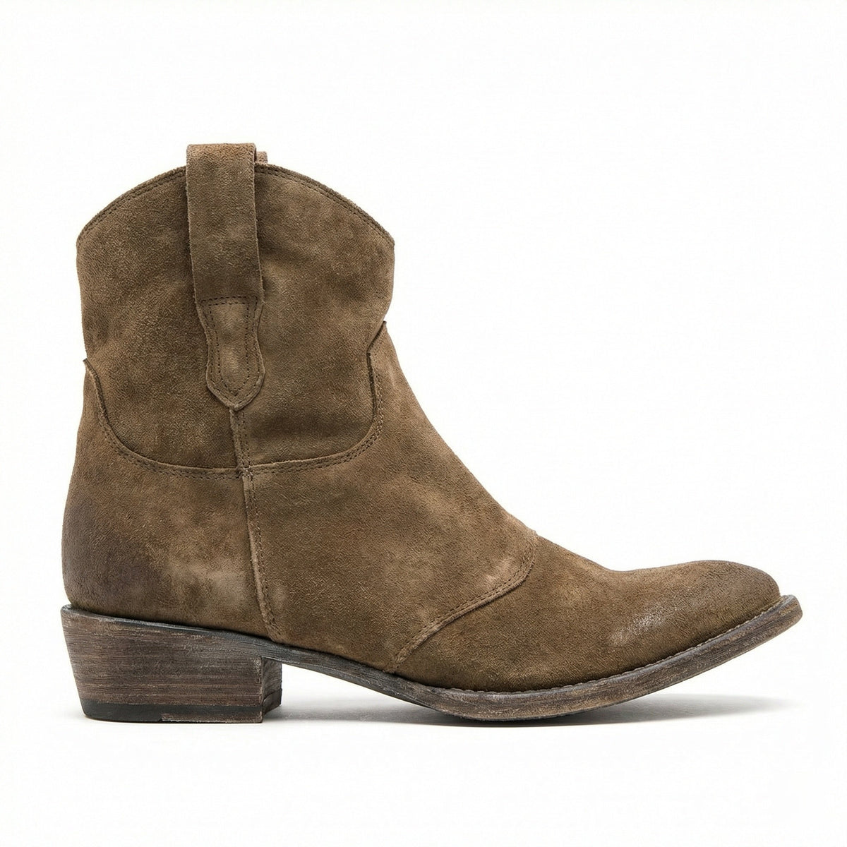 Helvano | Kurze Cowboystiefel für Damen aus Wildleder