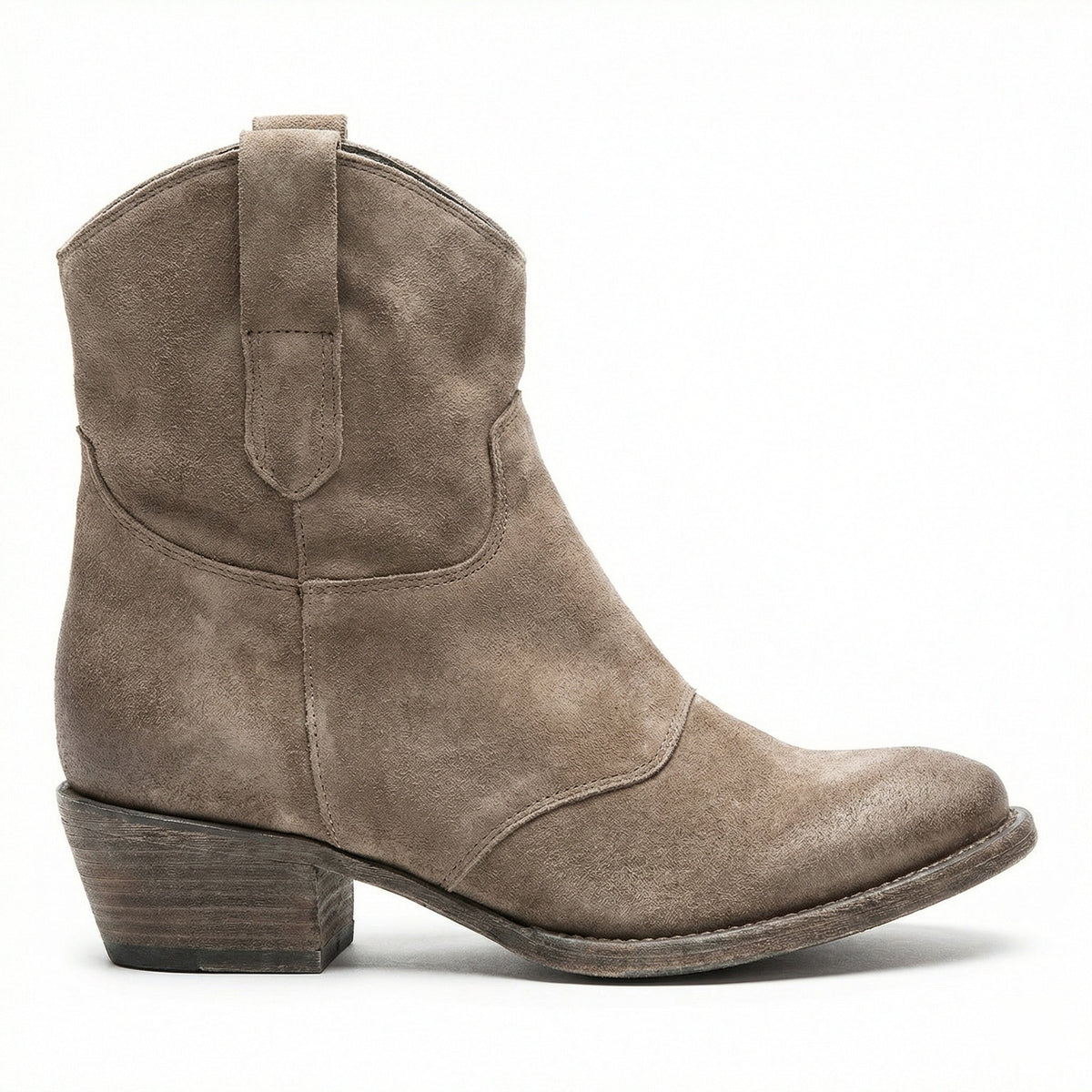 Helvano | Kurze Cowboystiefel für Damen aus Wildleder