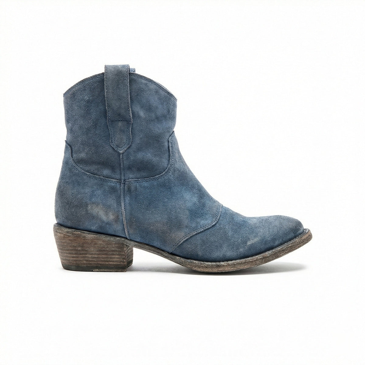 Helvano | Kurze Cowboystiefel für Damen aus Wildleder