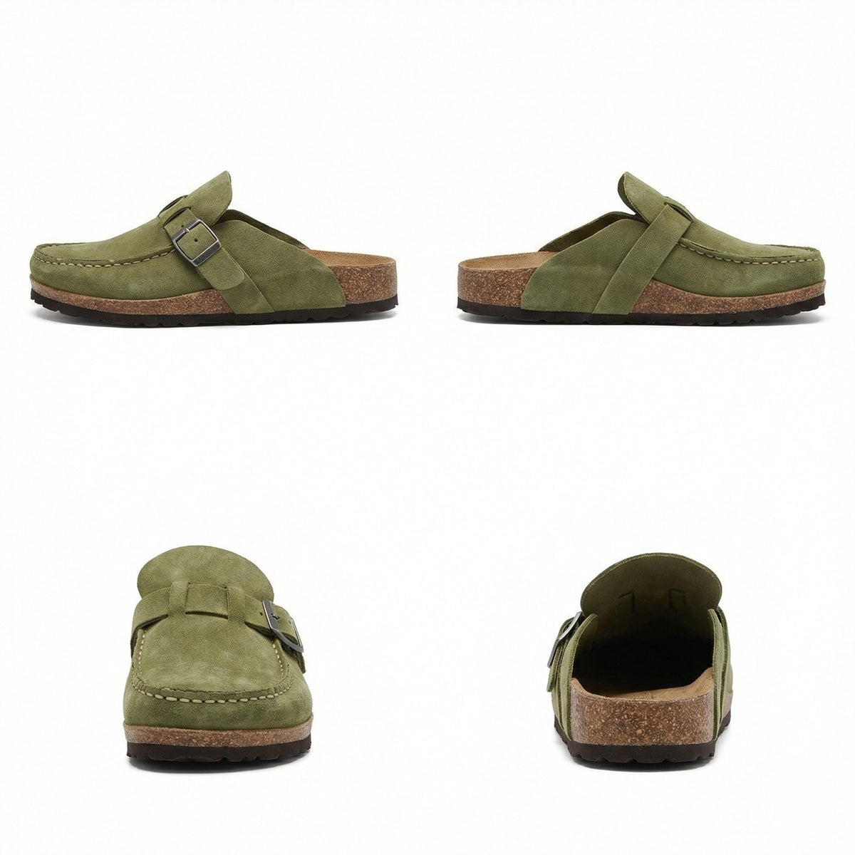 Helvano | Retro Wildleder-Clogs für Damen