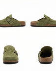 Helvano | Retro Wildleder-Clogs für Damen