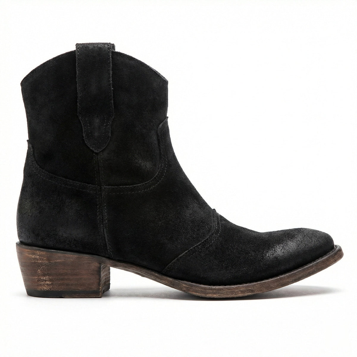 Helvano | Kurze Cowboystiefel für Damen aus Wildleder