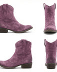 Helvano | Kurze Cowboystiefel für Damen aus Wildleder
