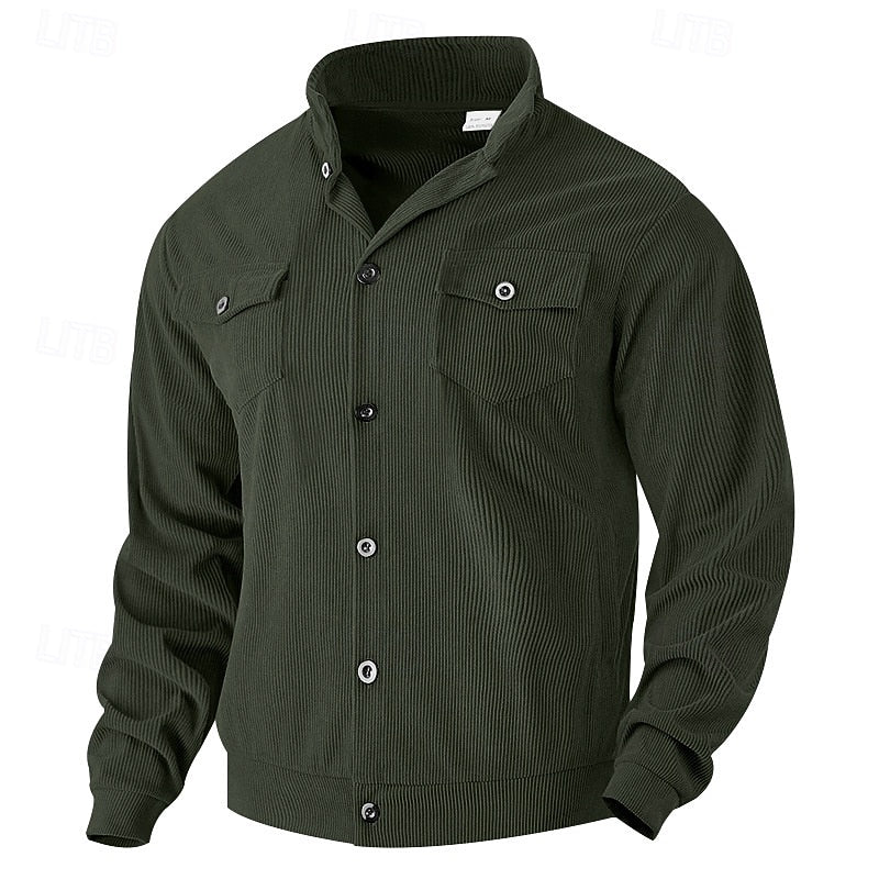 Helvano | Gerippte Utility-Jacke für Herren