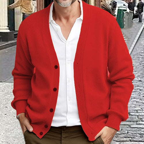 Helvano | Strickjacke mit V-Ausschnitt für Herren