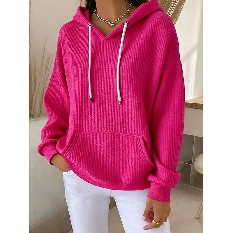Helvano | Struktur-Hoodie mit Tunnelzug