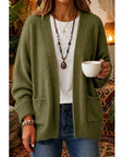 Helvano | Lockere offene Strickjacke für Damen