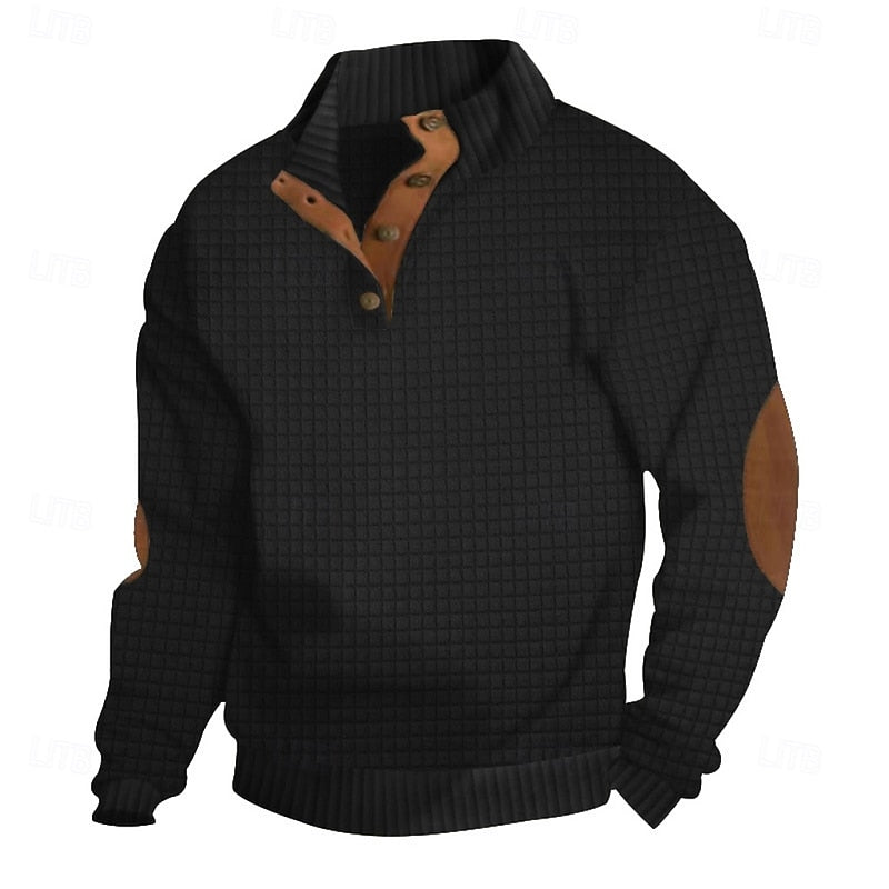Helvano | Strickpullover mit Stehkragen für Herren