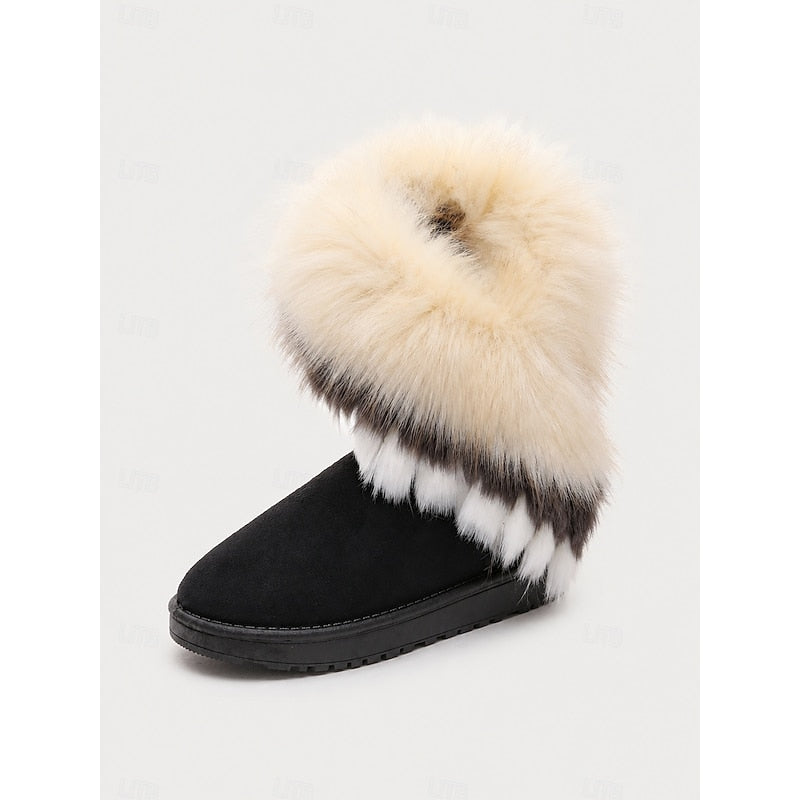 Helvano | Damen-Winterstiefel mit Plüschbesatz