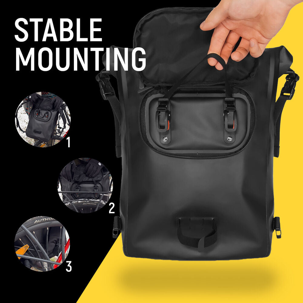 Helvano | 3-in-1 Fahrradtasche für den Gepäckträger