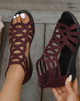 Helvano | Keilsandalen mit Reissverschluss für Damen