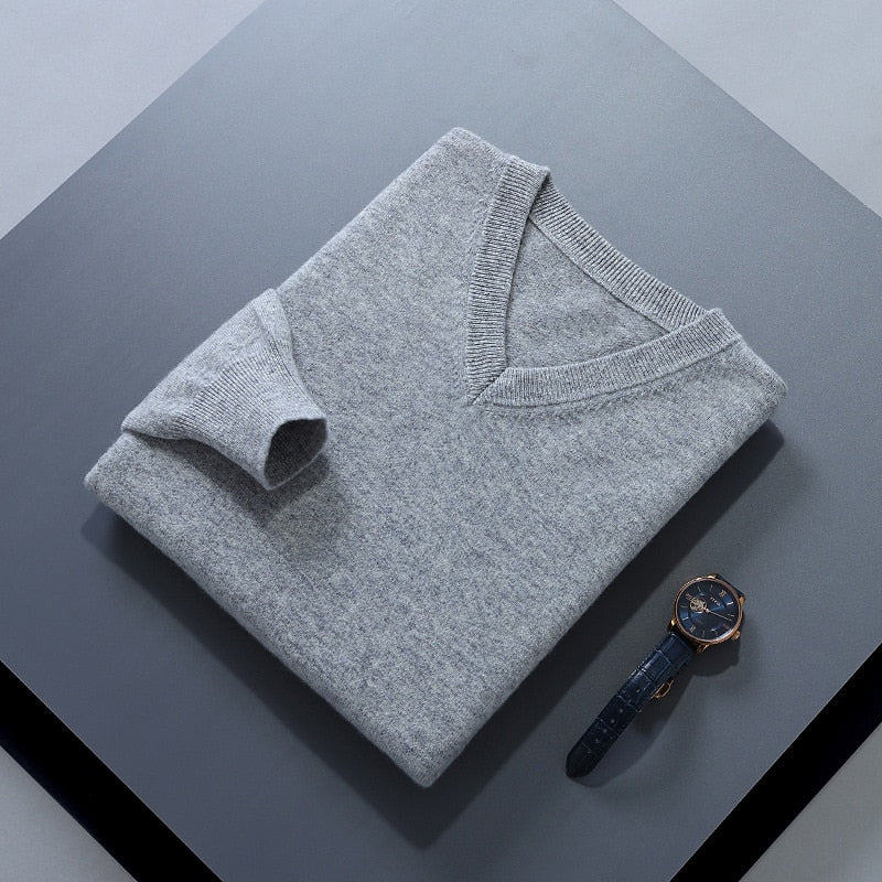 Helvano | Strickpullover mit V-Ausschnitt für Herren