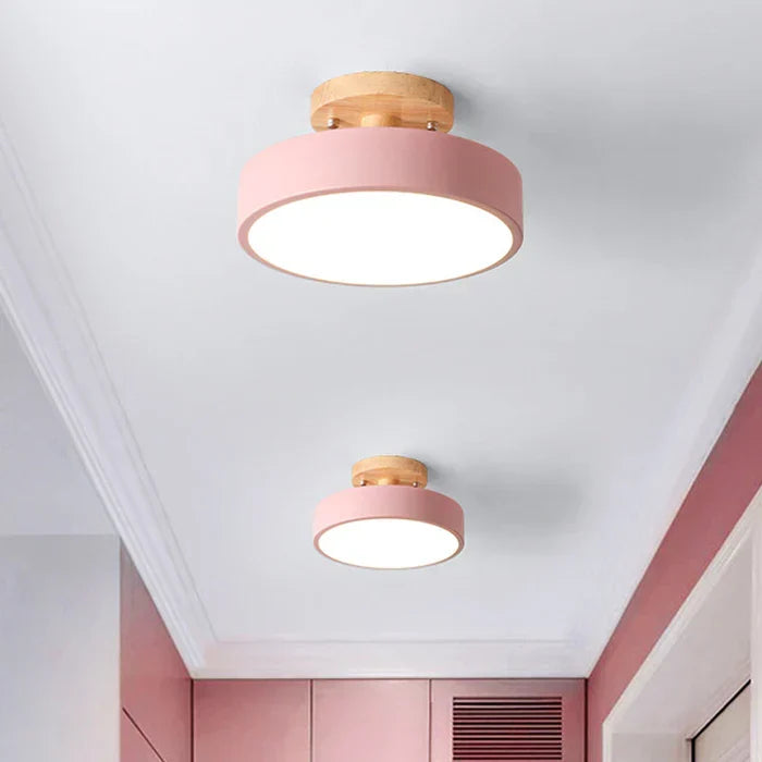 Helvano | Skandinavische LED-Deckenleuchte aus Holz