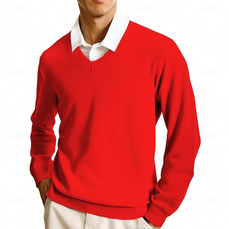 Helvano | Strickpullover mit V-Ausschnitt für Herren