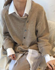 Helvano | Strickjacke mit Knopfleiste für Damen