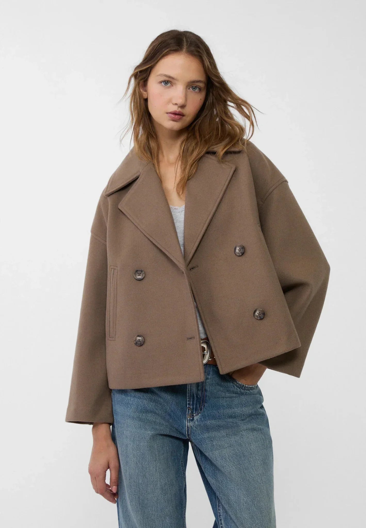 Helvano | Kurze Zweireiher-Jacke für Damen