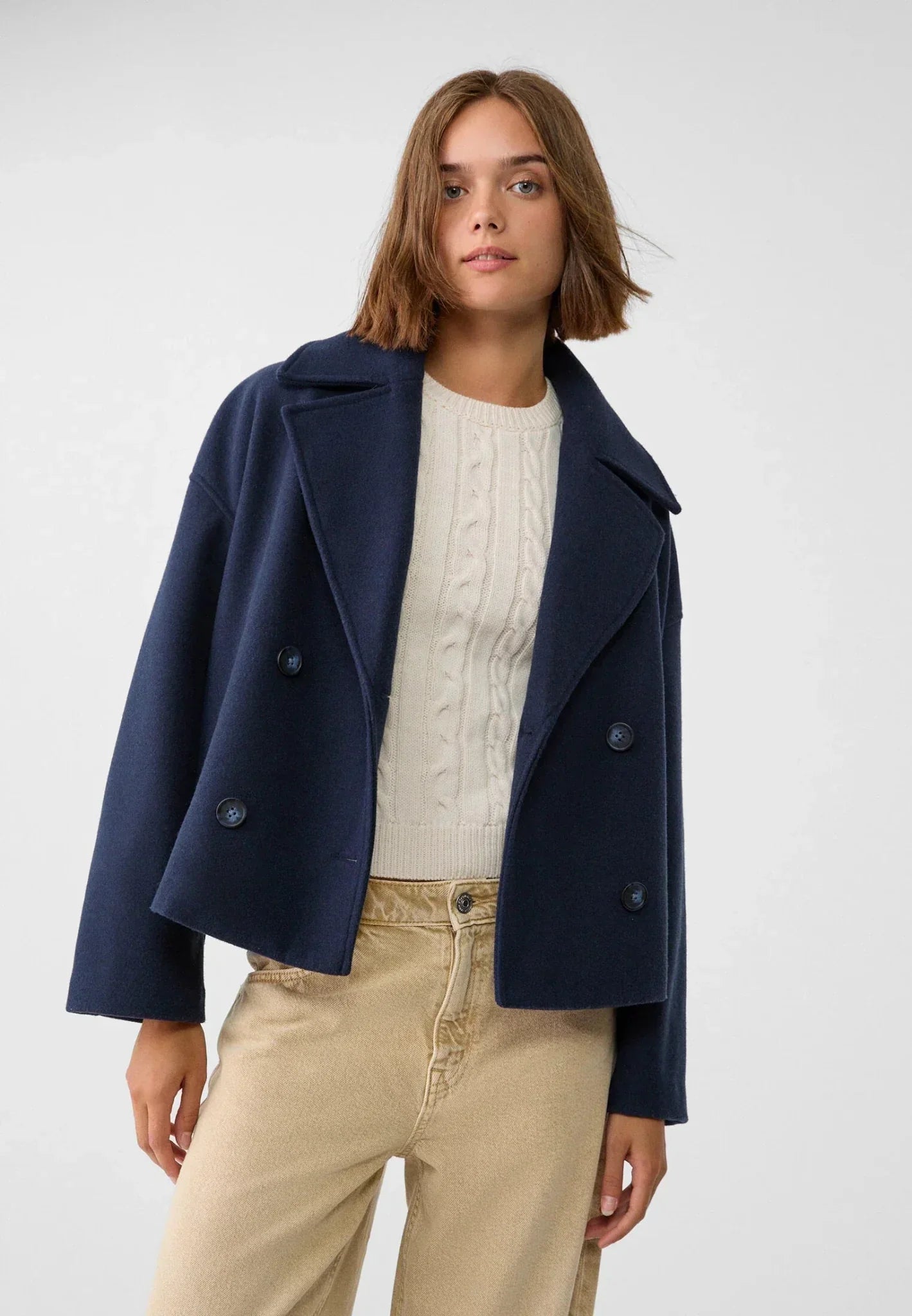 Helvano | Kurze Zweireiher-Jacke für Damen